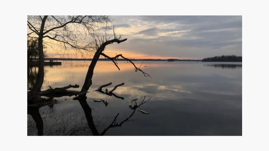 Vårkväll längs strandpromenaden    Foto: Pia Torndahl